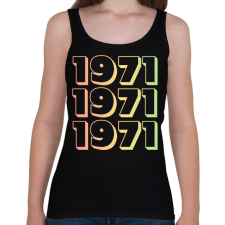 PRINTFASHION 1971 - Női atléta - Fekete női trikó