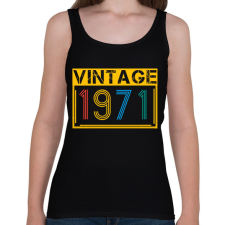 PRINTFASHION 1971 - Női atléta - Fekete női trikó