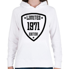 PRINTFASHION 1971 - Női kapucnis pulóver - Fehér női pulóver, kardigán