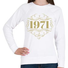 PRINTFASHION 1971 - Női pulóver - Fehér női pulóver, kardigán