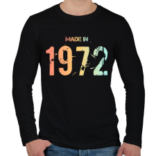 PRINTFASHION 1972 - Férfi hosszú ujjú póló - Fekete férfi póló