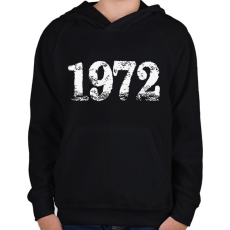 PRINTFASHION 1972 - Gyerek kapucnis pulóver - Fekete