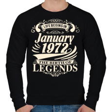 PRINTFASHION 1972 Január -  A legenda megszületett - Férfi pulóver - Fekete