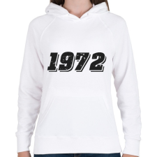 PRINTFASHION 1972 - Női kapucnis pulóver - Fehér női pulóver, kardigán