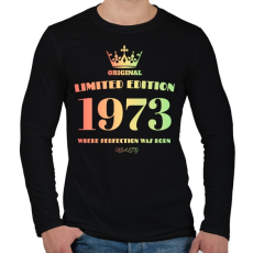 PRINTFASHION 1973 - Férfi hosszú ujjú póló - Fekete