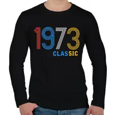 PRINTFASHION 1973 - Férfi hosszú ujjú póló - Fekete férfi póló