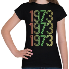 PRINTFASHION 1973 - Női póló - Fekete