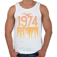 PRINTFASHION 1974 - Férfi atléta - Fehér atléta, trikó
