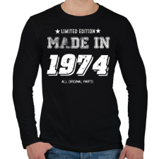 PRINTFASHION 1974 - Férfi hosszú ujjú póló - Fekete férfi póló