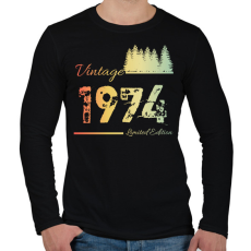 PRINTFASHION 1974 - Férfi hosszú ujjú póló - Fekete