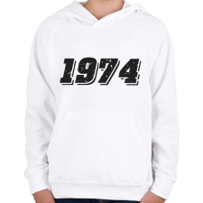 PRINTFASHION 1974 - Gyerek kapucnis pulóver - Fehér gyerek pulóver, kardigán