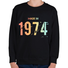 PRINTFASHION 1974 - Gyerek pulóver - Fekete