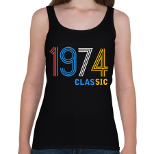 PRINTFASHION 1974 - Női atléta - Fekete női trikó