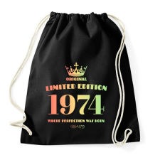 PRINTFASHION 1974 - Sportzsák, Tornazsák - Fekete tornazsák