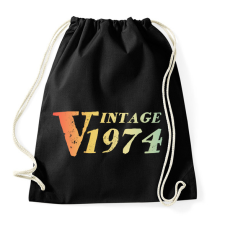 PRINTFASHION 1974 - Sportzsák, Tornazsák - Fekete tornazsák