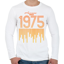 PRINTFASHION 1975 - Férfi hosszú ujjú póló - Fehér férfi póló