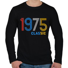 PRINTFASHION 1975 - Férfi hosszú ujjú póló - Fekete