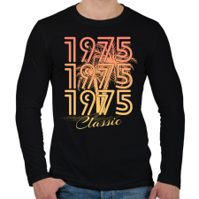PRINTFASHION 1975 - Férfi hosszú ujjú póló - Fekete férfi póló