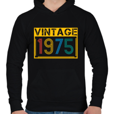 PRINTFASHION 1975 - Férfi kapucnis pulóver - Fekete férfi pulóver, kardigán