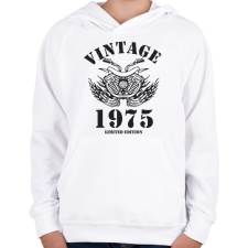 PRINTFASHION 1975 - Gyerek kapucnis pulóver - Fehér gyerek pulóver, kardigán