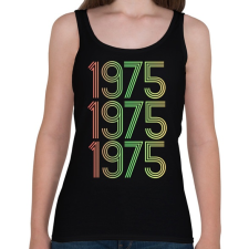 PRINTFASHION 1975 - Női atléta - Fekete női trikó