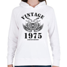 PRINTFASHION 1975 - Női kapucnis pulóver - Fehér női pulóver, kardigán