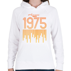 PRINTFASHION 1975 - Női kapucnis pulóver - Fehér