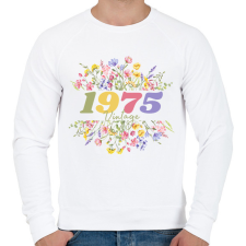 PRINTFASHION 1975 szülinap - Férfi pulóver - Fehér férfi pulóver, kardigán