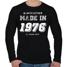 PRINTFASHION 1976 - Férfi hosszú ujjú póló - Fekete