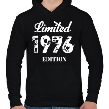 PRINTFASHION 1976 - Férfi kapucnis pulóver - Fekete férfi pulóver, kardigán