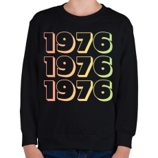 PRINTFASHION 1976 - Gyerek pulóver - Fekete