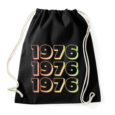 PRINTFASHION 1976 - Sportzsák, Tornazsák - Fekete tornazsák