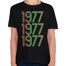 PRINTFASHION 1977 - Gyerek póló - Fekete gyerek póló