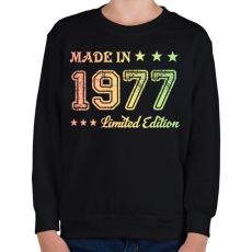 PRINTFASHION 1977 - Gyerek pulóver - Fekete