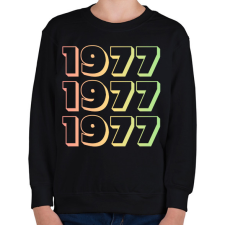 PRINTFASHION 1977 - Gyerek pulóver - Fekete gyerek pulóver, kardigán