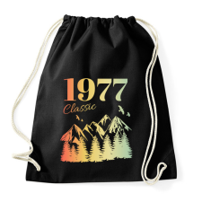 PRINTFASHION 1977 - Sportzsák, Tornazsák - Fekete tornazsák