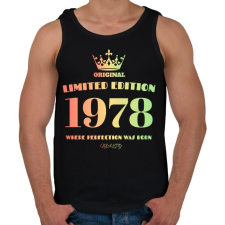 PRINTFASHION 1978 - Férfi atléta - Fekete atléta, trikó