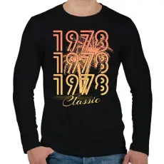 PRINTFASHION 1978 - Férfi hosszú ujjú póló - Fekete