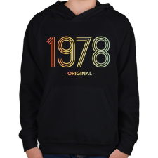 PRINTFASHION 1978 - Gyerek kapucnis pulóver - Fekete gyerek pulóver, kardigán