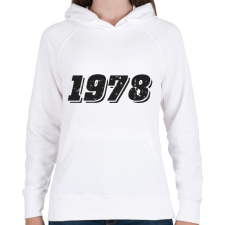 PRINTFASHION 1978 - Női kapucnis pulóver - Fehér női pulóver, kardigán