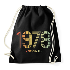 PRINTFASHION 1978 - Sportzsák, Tornazsák - Fekete tornazsák