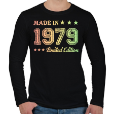 PRINTFASHION 1979 - Férfi hosszú ujjú póló - Fekete férfi póló