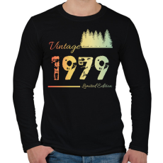 PRINTFASHION 1979 - Férfi hosszú ujjú póló - Fekete