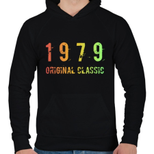 PRINTFASHION 1979 - Férfi kapucnis pulóver - Fekete férfi pulóver, kardigán