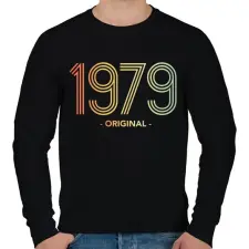 PRINTFASHION 1979 - Férfi pulóver - Fekete férfi pulóver, kardigán