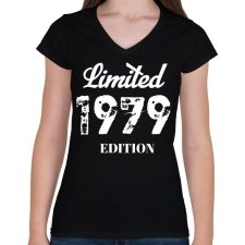 PRINTFASHION 1979 - Női V-nyakú póló - Fekete női póló