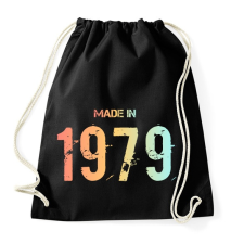 PRINTFASHION 1979 - Sportzsák, Tornazsák - Fekete tornazsák