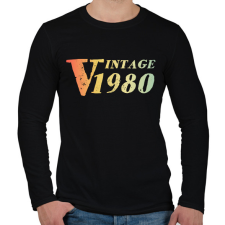 PRINTFASHION 1980 - Férfi hosszú ujjú póló - Fekete férfi póló