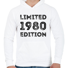PRINTFASHION 1980 - Férfi kapucnis pulóver - Fehér