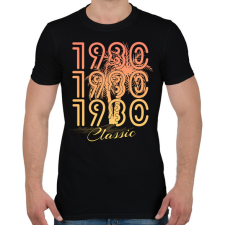 PRINTFASHION 1980 - Férfi póló - Fekete férfi póló